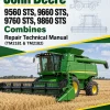 John Deere 9560 STS , 9660 STS , 9760 STS, 9860 STS Combines Repair Technical Manual (TM2181 & TM2182)