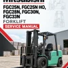 Mitsubishi FGC25N, FGC25N HO, FGC28N, FGC30N, FGC33N Forklift Service Manual