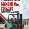 Mitsubishi FGC45K C, FGC45K STC, FGC45K Forklift Service Manual Mitsubishi FGC45K C, FGC45K STC, FGC45K Forklift Service Manual