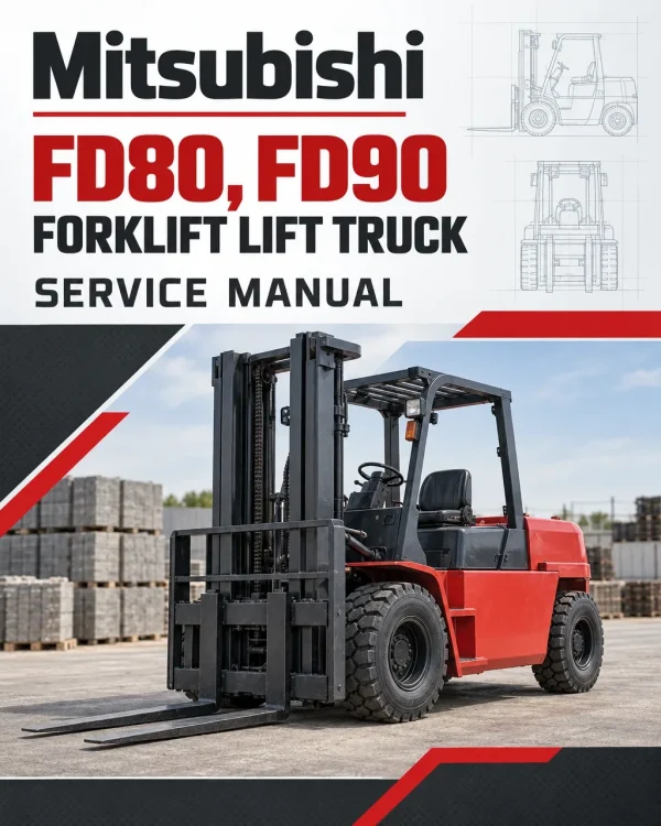 Mitsubishi FD80, FD90 Forklift Lift Truck Service Manual Mitsubishi FD80, FD90 Forklift Lift Truck Service Manual