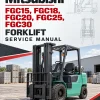 Mitsubishi FGC15, FGC18, FGC20, FGC25, FGC30 Forklift Service Manual