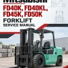 Mitsubishi FD40K, FD40KL, FD45K, FD50K Forklift Service Manual Mitsubishi FD40K, FD40KL, FD45K, FD50K Forklift Service Manual