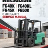 Mitsubishi FG40K, FG40KL, FG45K, FG50K Forklift Service Manual