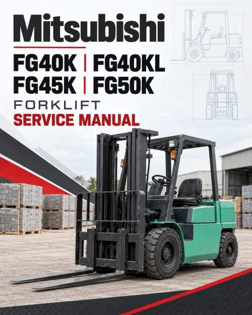 Mitsubishi FG40K, FG40KL, FG45K, FG50K Forklift Service Manual Mitsubishi FG40K, FG40KL, FG45K, FG50K Forklift Service Manual