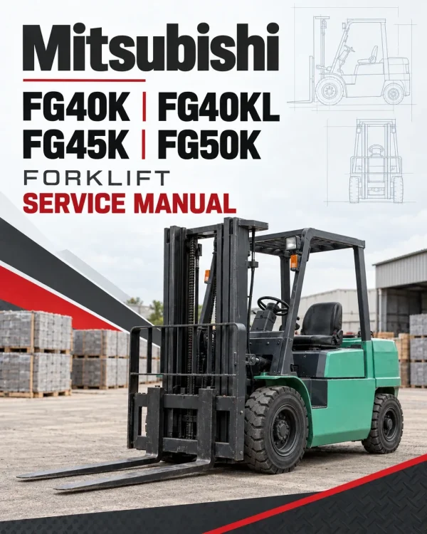 Mitsubishi FG40K, FG40KL, FG45K, FG50K Forklift Service Manual