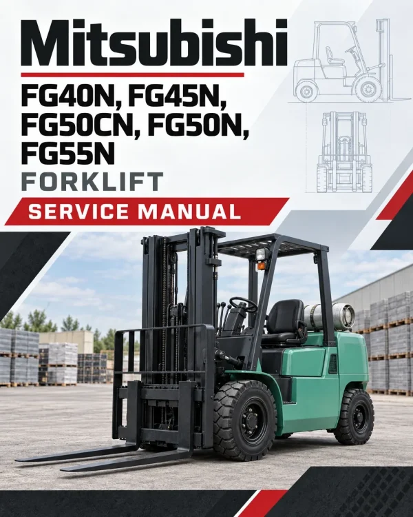 Mitsubishi FG40N, FG45N, FG50CN, FG50N, FG55N Forklift Service Manual Mitsubishi FG40N, FG45N, FG50CN, FG50N, FG55N Forklift Service Manual