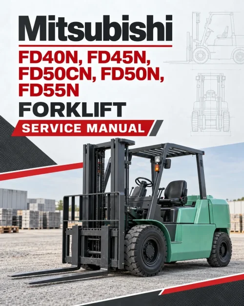 Mitsubishi FD40N, FD45N, FD50CN, FD50N, FD55N Forklift Service Manual