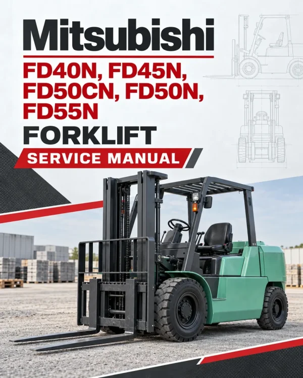 Mitsubishi FD40N, FD45N, FD50CN, FD50N, FD55N Forklift Service Manual