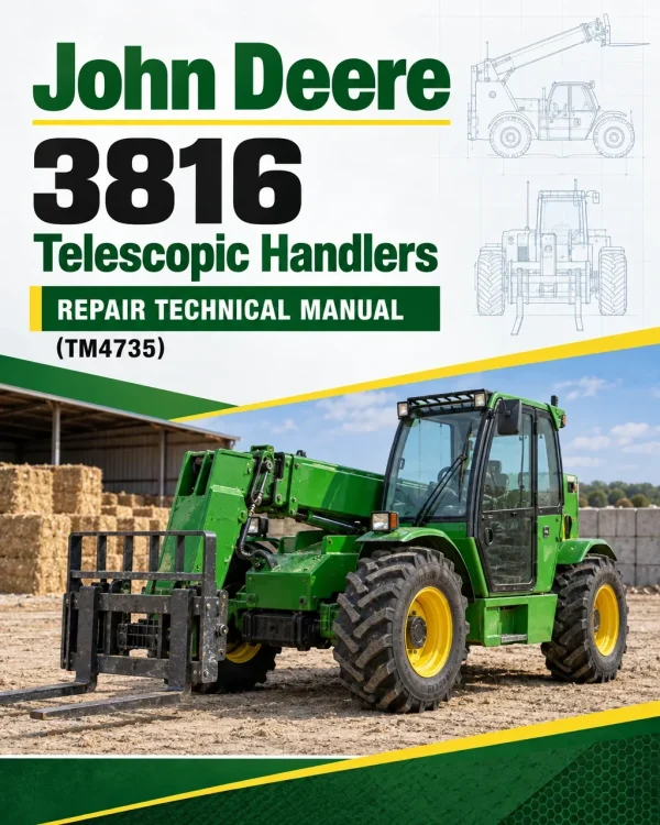 John Deere 3816 Telescopic Handlers Repair Technical Manual (TM4735) John Deere 3816 Telescopic Handlers Repair Technical Manual (TM4735)