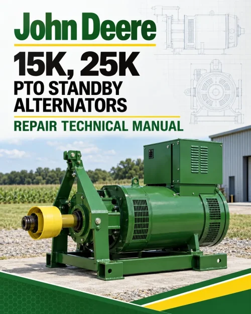 John Deere 15K, 25K PTO Standby Alternators Repair Technical Manual (TM1119)