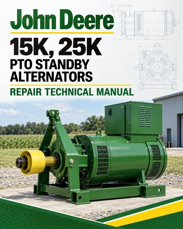 John Deere 15K, 25K PTO Standby Alternators Repair Technical Manual (TM1119) John Deere 15K, 25K PTO Standby Alternators Repair Technical Manual (TM1119)