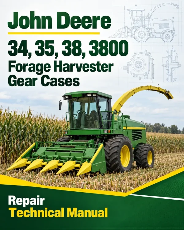 John Deere 34, 35, 38, 3800 Forage Harvester Gear Cases Repair Technical Manual (TM1104) John Deere 34, 35, 38, 3800 Forage Harvester Gear Cases Repair Technical Manual (TM1104)