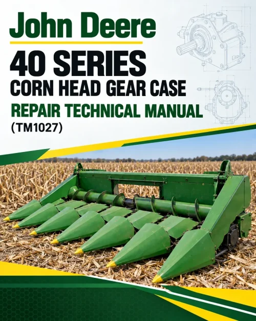 John Deere 40 Series Corn Head Gear Case Repair Technical Manual (TM1027)
