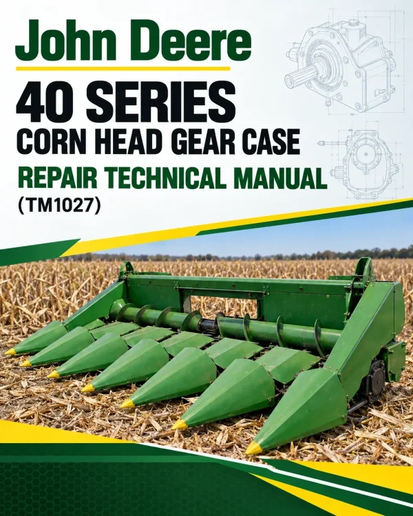 John Deere 40 Series Corn Head Gear Case Repair Technical Manual (TM1027)