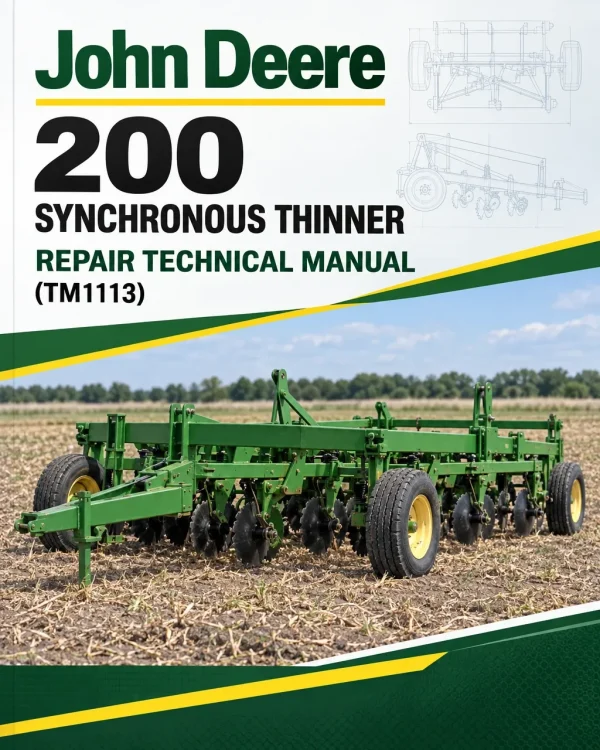 John Deere 200 Synchronous Thinner Repair Technical Manual (TM1113)