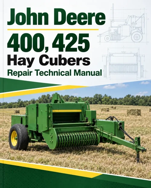 John Deere 400, 425 Hay Cubers Repair Technical Manual (TM1010)