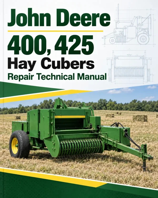 John Deere 400, 425 Hay Cubers Repair Technical Manual (TM1010)