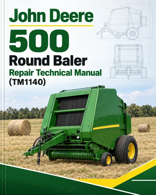 John Deere 500 Round Baler Repair Technical Manual (TM1140)