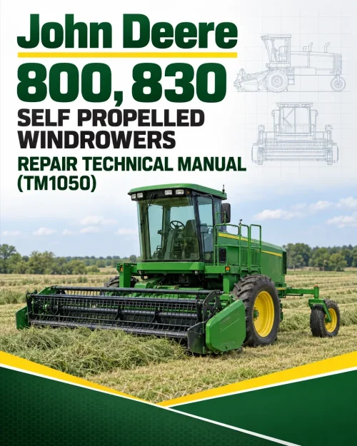 John Deere 800, 830 Self Propelled Windrowers Repair Technical Manual (TM1050) John Deere 800, 830 Self Propelled Windrowers Repair Technical Manual (TM1050)