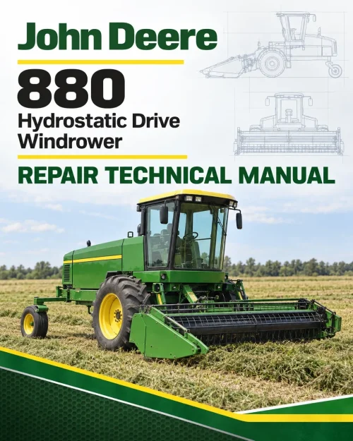 John Deere 880 Hydrostatic Drive Windrower Repair Technical Manual (TM1013) John Deere 880 Hydrostatic Drive Windrower Repair Technical Manual (TM1013)