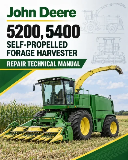 John Deere 5200, 5400 Self-Propelled Forage Harvester Repair Technical Manual (TM1066) John Deere 5200, 5400 Self-Propelled Forage Harvester Repair Technical Manual (TM1066)