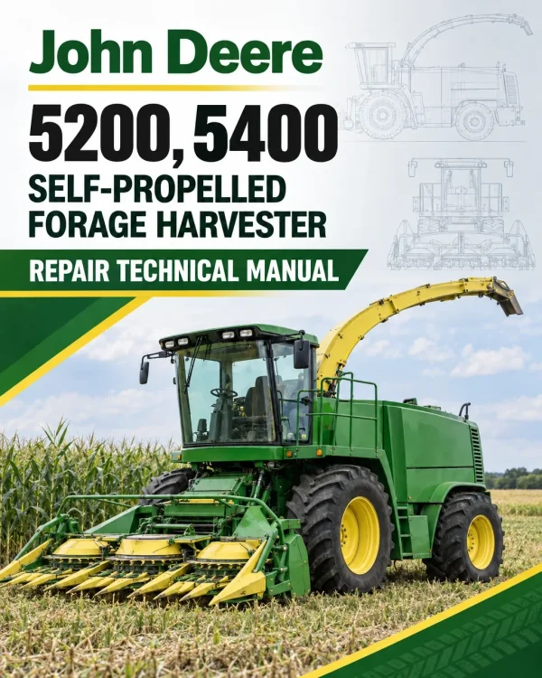 John Deere 5200, 5400 Self-Propelled Forage Harvester Repair Technical Manual (TM1066)