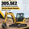 Caterpillar CAT 305.5E2 Mini Hydraulic Excavator Service Repair Manual (WE200001 and up)
