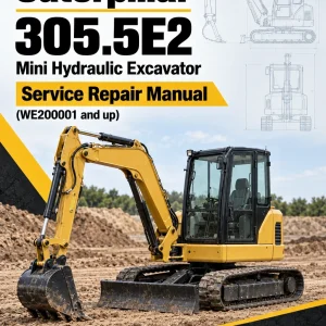 Caterpillar CAT 305.5E2 Mini Hydraulic Excavator Service Repair Manual (WE200001 and up) Caterpillar CAT 305.5E2 Mini Hydraulic Excavator Service Repair Manual (WE200001 and up)