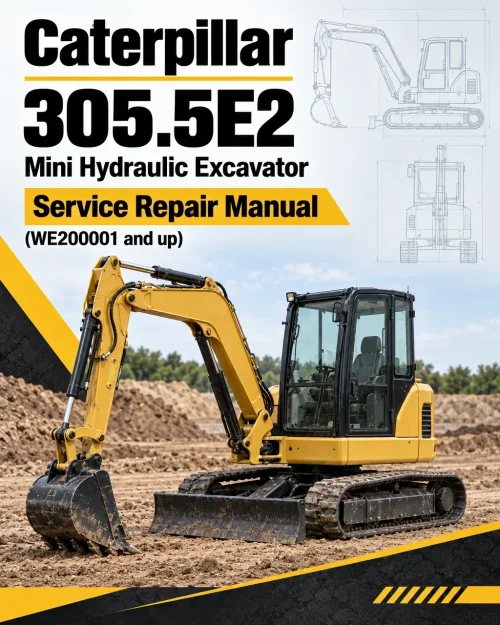 Caterpillar CAT 305.5E2 Mini Hydraulic Excavator Service Repair Manual (WE200001 and up) Caterpillar CAT 305.5E2 Mini Hydraulic Excavator Service Repair Manual (WE200001 and up)