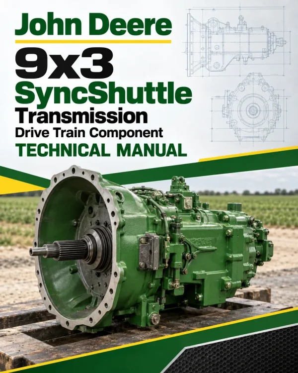 John Deere 9x3 SyncShuttle Transmission - Drive Train Component Technical Manual (CTM900419)