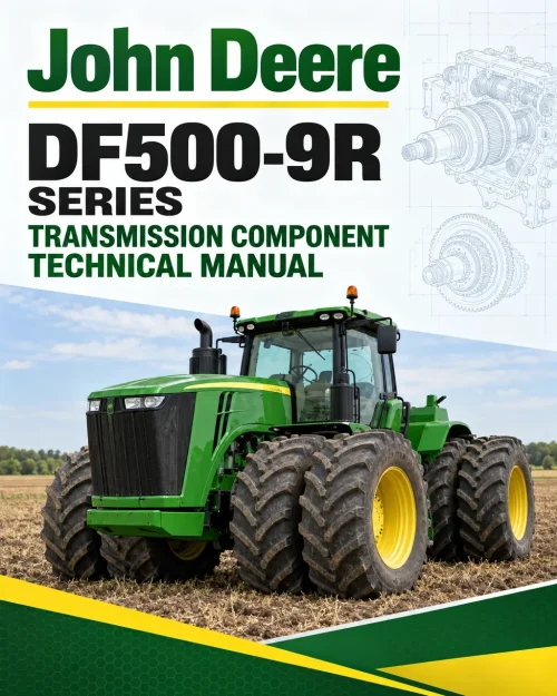 John Deere DF500-9R Series Transmission Component Technical Manual (CTM109619) John Deere DF500-9R Series Transmission Component Technical Manual (CTM109619)