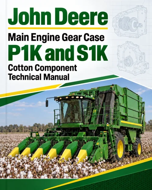 John Deere Main Engine Gear Case P1K and S1K Cotton Component Technical Manual (CTM159019)