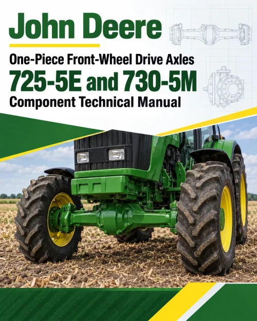 John Deere One-Piece Front-Wheel Drive Axles (725-5E and 730-5M) Component Technical Manual (CTM904119)