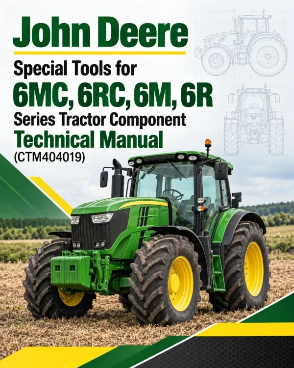 John Deere Special Tools for 6MC, 6RC, 6M, 6R Series Tractor Component Technical Manual (CTM404019) John Deere Special Tools for 6MC, 6RC, 6M, 6R Series Tractor Component Technical Manual (CTM404019)