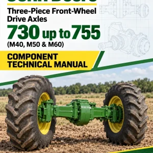 John Deere Three-Piece Front-Wheel Drive Axles 730 up to 755 (M40, M50 & M60) Component Technical Manual (CTM408719)