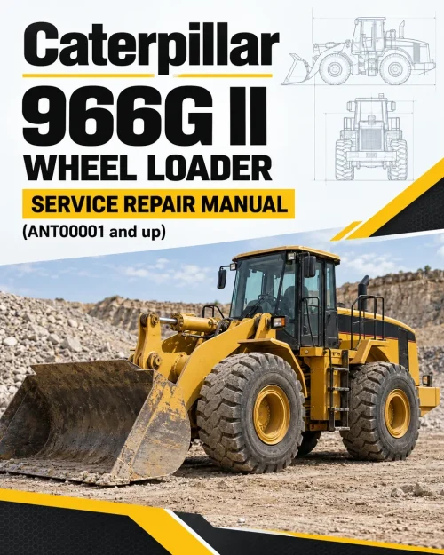 Caterpillar CAT 966G II Wheel Loader Service Repair Manual (ANT00001 and up)