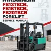 Mitsubishi FB13TBCB, FB18TBCB, FB20TBCB Forklift Service Manual