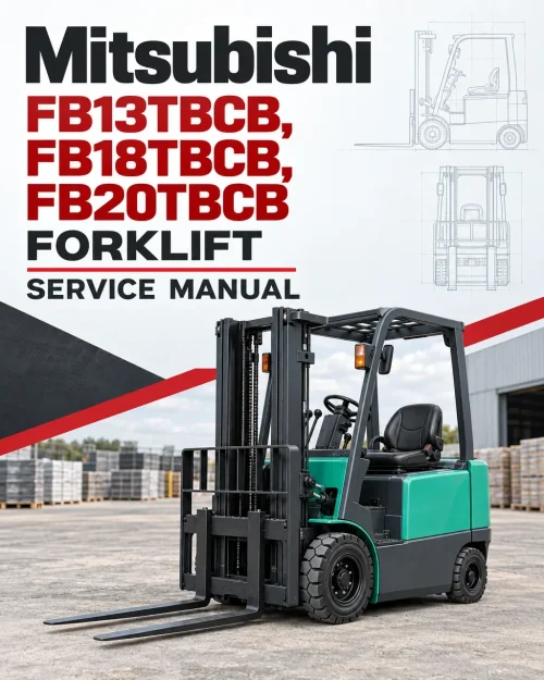 Mitsubishi FB13TBCB, FB18TBCB, FB20TBCB Forklift Service Manual Mitsubishi FB13TBCB, FB18TBCB, FB20TBCB Forklift Service Manual