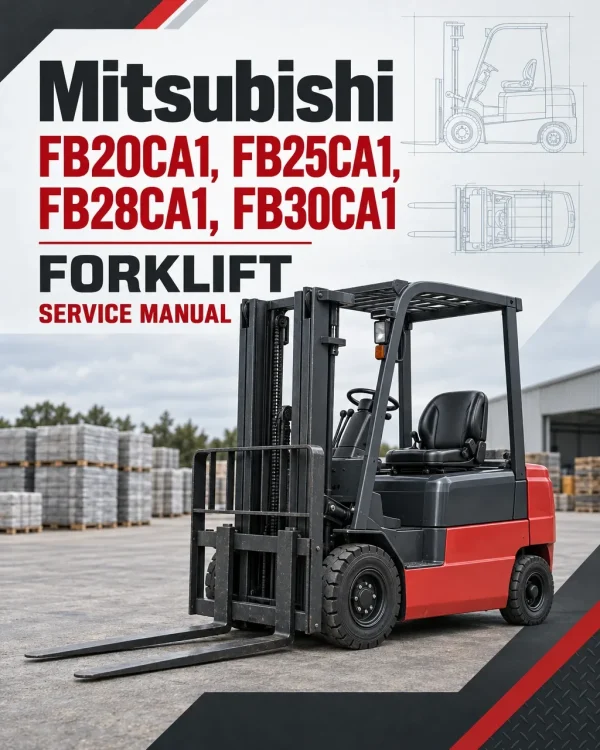 Mitsubishi FB20CA1, FB25CA1, FB28CA1, FB30CA1 Forklift Service Manual Mitsubishi FB20CA1, FB25CA1, FB28CA1, FB30CA1 Forklift Service Manual