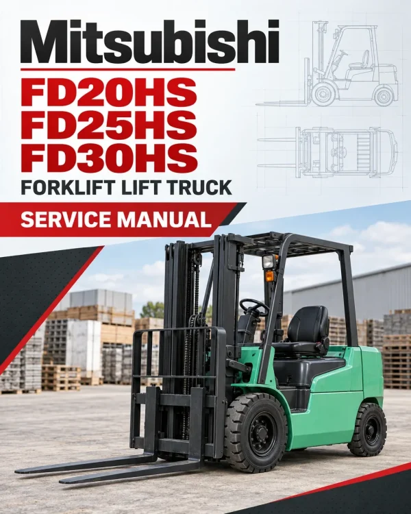 Mitsubishi FD20HS, FD25HS, FD30HS Forklift Lift Truck Service Manual Mitsubishi FD20HS, FD25HS, FD30HS Forklift Lift Truck Service Manual