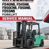 Mitsubishi FD40NB, FD45NB, FB50CNB, FD50NB, FD55NB Forklift Service Manual Mitsubishi FD40NB, FD45NB, FB50CNB, FD50NB, FD55NB Forklift Service Manual