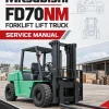 Mitsubishi FD70NM Forklift Lift Truck Service Manual