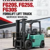 Mitsubishi FG20S, FG25S, FG30S Forklift Lift Truck Service Manual
