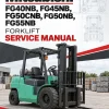 Mitsubishi FG40NB, FG45NB, FG50CNB, FG50NB, FG55NB Forklift Service Manual Mitsubishi FG40NB, FG45NB, FG50CNB, FG50NB, FG55NB Forklift Service Manual