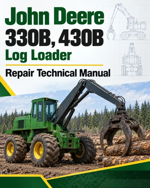 John Deere 330B, 430B Log Loader Repair Technical Manual TMF307843