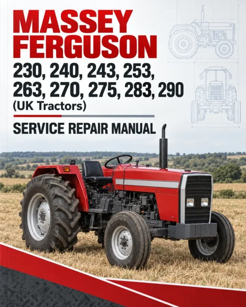 Massey Ferguson 230, 240, 243, 253, 263, 270, 275, 283, 290 (UK Tractors) Service Repair Manual
