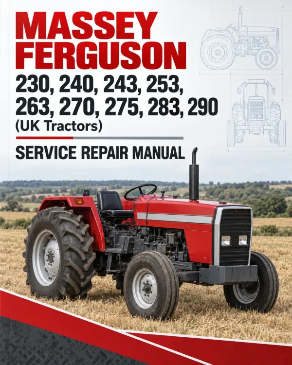 Massey Ferguson 230, 240, 243, 253, 263, 270, 275, 283, 290 (UK Tractors) Service Repair Manual Massey Ferguson 230, 240, 243, 253, 263, 270, 275, 283, 290 (UK Tractors) Service Repair Manual