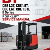 BT CBE 1.2T, CBE 1.5T, CBE 1.6T, CBE 1.6TL E Series Forklift Service Manual BT CBE 1.2T, CBE 1.5T, CBE 1.6T, CBE 1.6TL E Series Forklift Service Manual