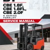 BT CBE 1.8F, CBE 1.8FL, CBE 2.0F E Series Forklift Service Manual BT CBE 1.8F, CBE 1.8FL, CBE 2.0F E Series Forklift Service Manual