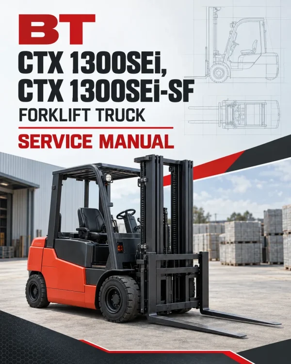 BT CTX 1300SEi, CTX 1300SEi-SF Forklift Truck Service Manual